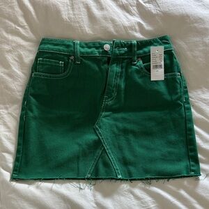 PacSun Green Mini Skirt